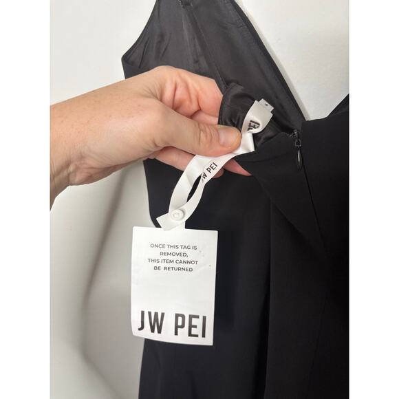 NWT JW Pei Ayliua Black Rhinestone Maxi Dress - Picture 13 of 14